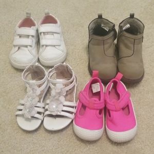 Lot of toddler girl shoes